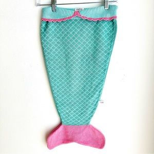 Zubels Mermaid Knit Blanket Fits Up to 2T Hand Made in Philippines